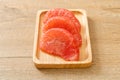 Fresh red pomelo fruit or grapefruit Royalty Free Stock Photo