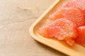 Fresh red pomelo fruit or grapefruit Royalty Free Stock Photo