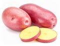 Fresh Red Potatoes On White Surface Royalty Free Stock Photo