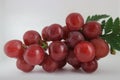 Fresh red or purple seedless grapes Royalty Free Stock Photo