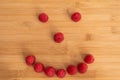Smiley face made with fresh fruits