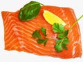 Fresh red salmon fish Royalty Free Stock Photo