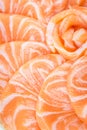 Fresh red salmon texture in the restaurant Royalty Free Stock Photo