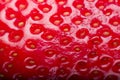 Fresh red strawberry texture close up, macro Royalty Free Stock Photo