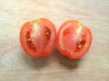 Fresh Red Tomato With Cut