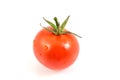 Fresh red tomato isolated on white background, tomatoes whole and a half isolated on white with clipping path Royalty Free Stock Photo