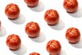 Fresh red tomato pattern isolated Royalty Free Stock Photo