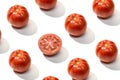 Fresh red tomato pattern isolated Royalty Free Stock Photo