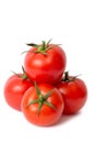 Red tomatoes isolated on white background Royalty Free Stock Photo