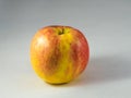 Fresh red and yellow apple isolated on white.