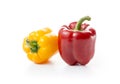 Fresh Red and Yellow Paprika Fruits Royalty Free Stock Photo
