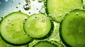 fresh refreshing juice drink cucumber