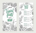 Fresh Restaurant Menu Template Royalty Free Stock Photo