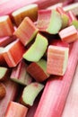 Fresh rhubarb