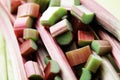 Fresh rhubarb