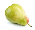Fresh ripe appetized pear isolated white background Royalty Free Stock Photo