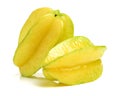 Fresh ripe carambola fruits Royalty Free Stock Photo