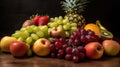 Fresh Ripe Delicious Colorful Assorted Fruits As Background Royalty Free Stock Photo