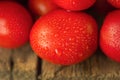 Fresh ripe delicious Roma tomatoes Royalty Free Stock Photo