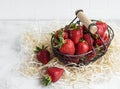 Fresh ripe delicious strawberries Royalty Free Stock Photo