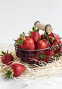 Fresh ripe delicious strawberries Royalty Free Stock Photo