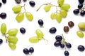 Fresh ripe grapes on white background Royalty Free Stock Photo