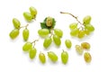 Fresh ripe grapes on white background Royalty Free Stock Photo