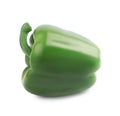 Fresh ripe green bell pepper isolated Royalty Free Stock Photo