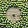 Fresh ripe green peas Royalty Free Stock Photo