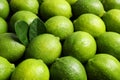 Fresh ripe juicy limes as background Royalty Free Stock Photo