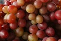 Fresh ripe juicy red grapes as background Royalty Free Stock Photo