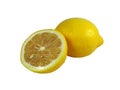 Fresh ripe lemons isolated