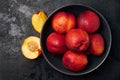 Fresh ripe nectarines Royalty Free Stock Photo