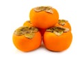 Fresh ripe persimmons.