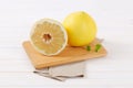 Fresh ripe pomelo Royalty Free Stock Photo