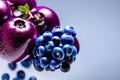 fresh ripe purple blueberries in a glass on a white backgroundfresh ripe purple blueberries in a glass on a white backgroundfresh
