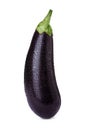 Fresh ripe purple eggplant isolated on white Royalty Free Stock Photo