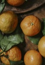 Fresh and ripe rangpur fruit