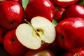 Fresh ripe red apples Royalty Free Stock Photo