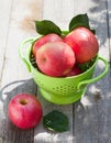 Fresh ripe red apples Royalty Free Stock Photo