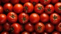 Fresh ripe red tomatoes background, top view Royalty Free Stock Photo