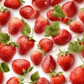 fresh ripe strawberries high quality image of juicy red berries isolated on white background Royalty Free Stock Photo