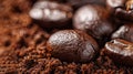 The fresh roasted coffee beans.AI generated image Royalty Free Stock Photo