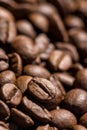 Fresh roasted coffee beans background