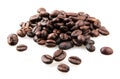 Fresh Roasted Coffee Beans Isolated On White Background Royalty Free Stock Photo