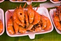 A fresh roasted shrimp Royalty Free Stock Photo