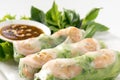 Fresh Roll with shrimp inside Royalty Free Stock Photo