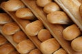 fresh rolls bread texture Royalty Free Stock Photo