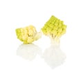 Fresh romanesco cauliflower isolated on white Royalty Free Stock Photo