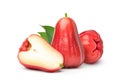 Fresh Rose apple with cut in half. Royalty Free Stock Photo